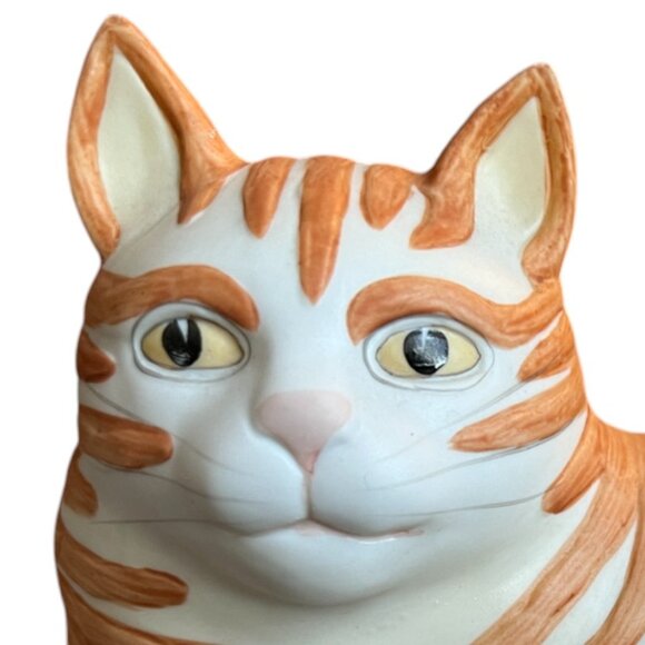 Vtg SILVESTRI Pottery Cat Artist Mary Lake-Thompson Taiwan 9" long - Picture 3 of 13